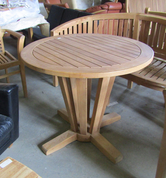 Solid Teak Outdoor Round Table