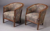 Danish furniture manufacturer. Pair of armchairs, 1940s