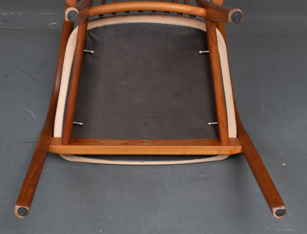 K. Høffer Larsen:  Six dining chairs - SOLID cherry wood
