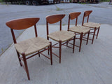 Peter Hvidt Dining Chairs in Teak