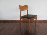 Dining Chairs by Koefoed Hornslet with Leather Seats/