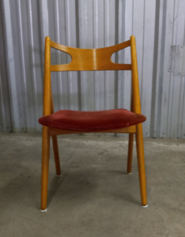 Set of six Teak CH-29 Sawbuck Chairs by Hans J. Wegner for Carl Hansen & Søn