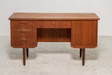 Danish furniture manufacturer 1960s. Freestanding teak desk