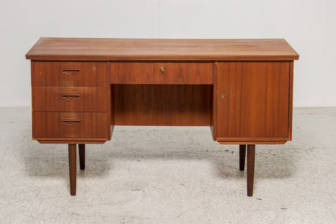 Danish furniture manufacturer 1960s. Freestanding teak desk