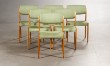 Bramin. Dining chairs, oak