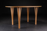 Unique Table Legs on Beech Table by Juhl Kristensen
