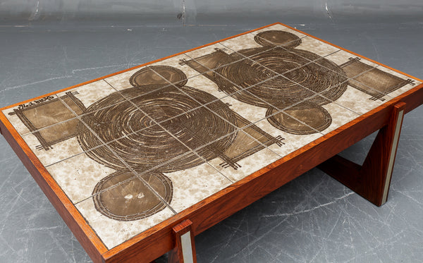 Ox Art: Coffee table With Tiles