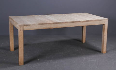 Ansager furniture factory, solid beech dining table, soap-treated beech