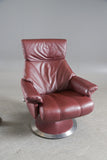 Armchair with stool, 'Merino' BD-Furniture
