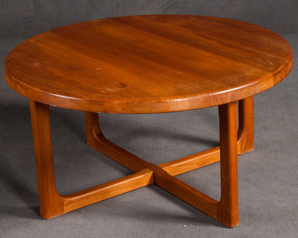 Solid Teak Round Coffee Table