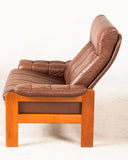 Leather / Teak Armchair