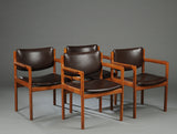 Teak Chairs with Armrests