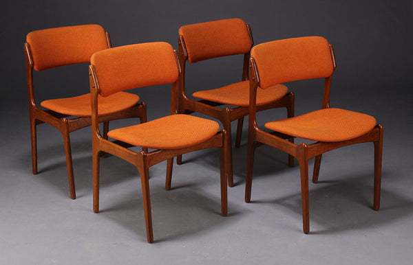 Model # 49 Teak Dining Chairs by Erik Buch*