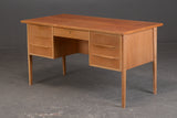 Oak and teak desk