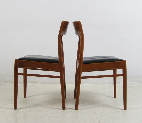 Teak / Leather Dining Chairs