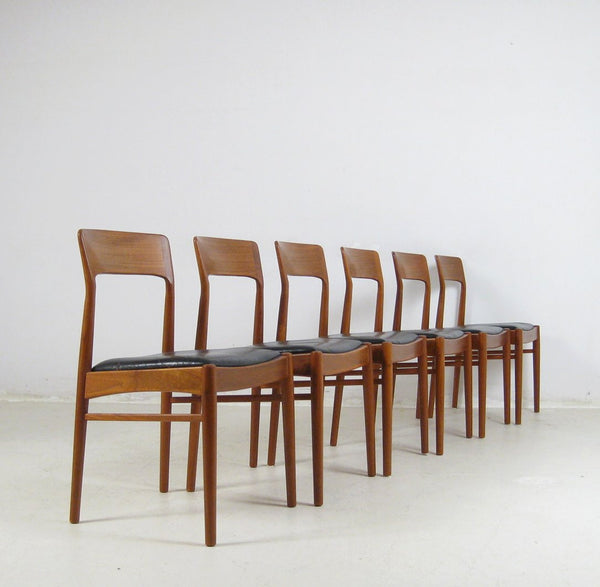 Teak / Leather Dining Chairs