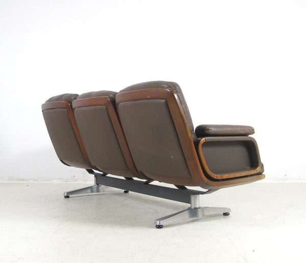 Rosewood / Leather Sofa