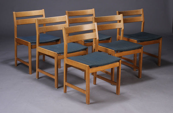 Collection of Matching Beech Dining Chairs by Kurt Ostervig