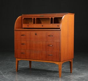 Teak Secretary Rolltop