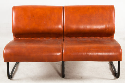 Leather Lounge Settee