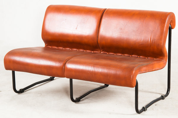 Leather Lounge Settee