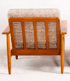 Solid Teak, Paddle arm Danish Armchair