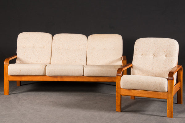 Sofa with an armchair / lounge suite in Teak Skandic Denmark (2)
