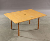 Expanded Reversible Beech Coffee/Game Table by Borge Mogensen