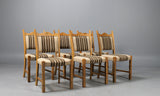 Rustic Oak Dining Chairs