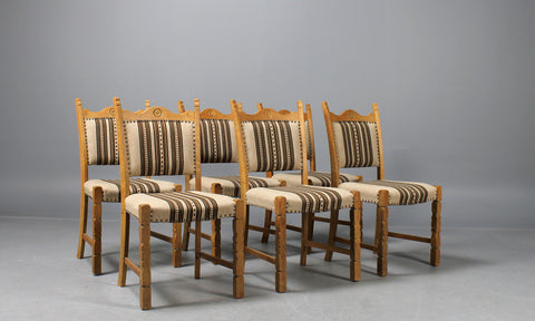 Rustic Oak Dining Chairs