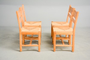 Dining Chairs Pine with Paper Cord Seats/