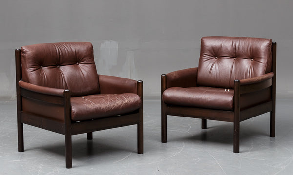 Danish leather chairs