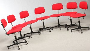 Red Danish Office Chairs