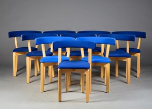 Dining Chairs in Maple by Jurgen Gammelgard