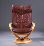 Swivel Base Reclining  Armchair and Ottoman