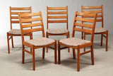 Set of five Teak Dining Chairs