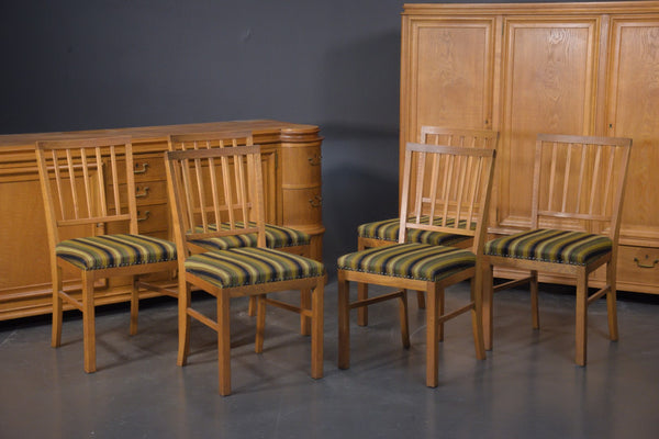 Six Frederick Stirmusa, Odense oak chairs