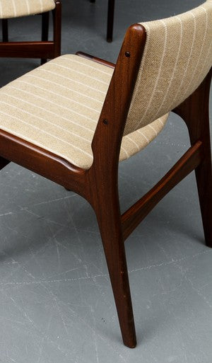 Danish Dining Chairs Model #89 by Eric Buch, (Dark Teak)