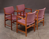 Four Teak Armchairs by Karl-Erik Ekselius for JOC.