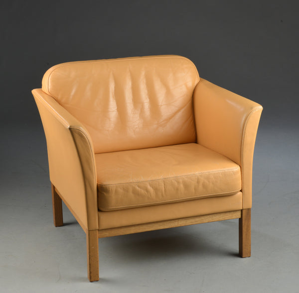 Leather Armchair, made in Denmark