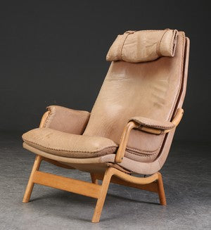 Leather Armchair by Jacob Berg