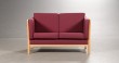 Stouby. Beautiful 2 seater. sofa, solid beech wood frame.