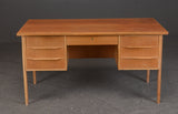 Oak and teak desk