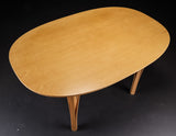 Oval Beech Table by Juhl Kristensen