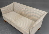Loveseat with Beech Frame and Patterned Upholstery by Arne Norell
