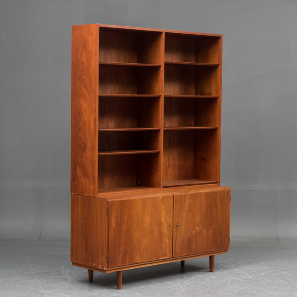 Teak Bookcase and Cabinet by Aage Hundevad