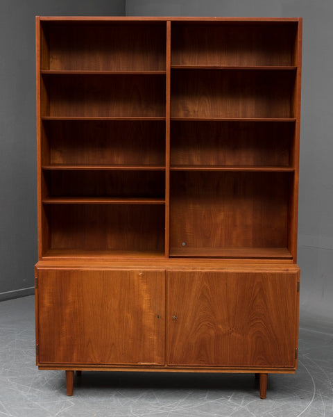 Teak Bookcase and Cabinet by Aage Hundevad
