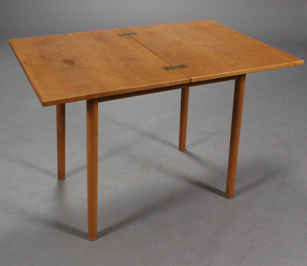Expanded Oak Game/Dining Table by Borge Mogensen