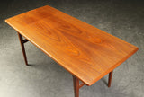 Elevating Teak Coffee Table with Extension Leaves