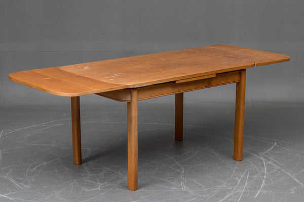 Oak Dining Table with Extension Leaves